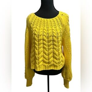 Free People Sunny Cable Knit Sweater size medium